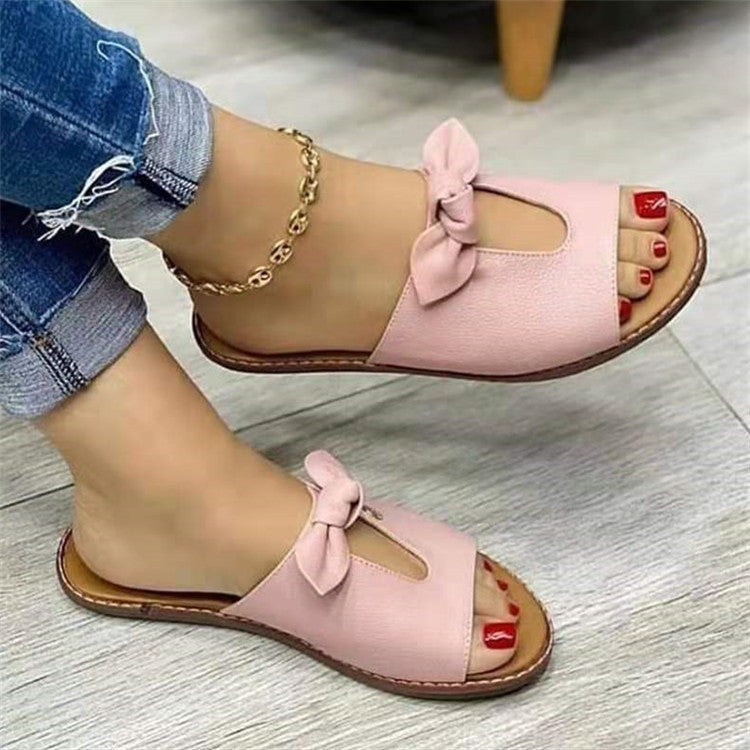 RoseLina – Chaussures d'été ludiques avec nœud