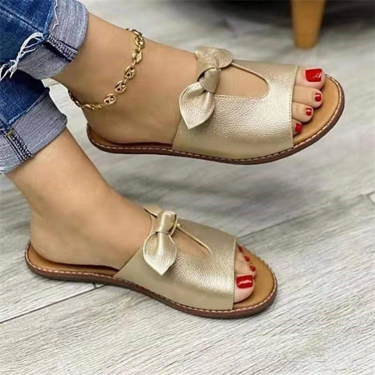 RoseLina – Chaussures d'été ludiques avec nœud