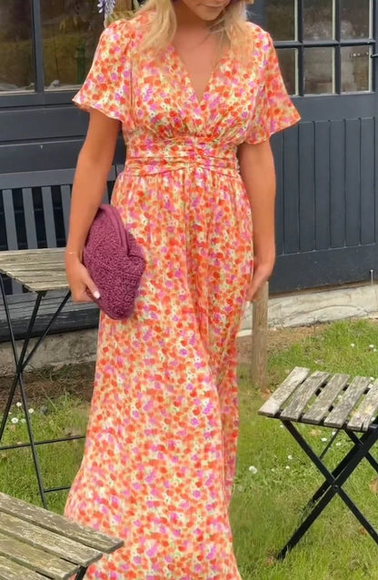 ÉLIANE™ | LA ROBE À FLEURS – ÉCLAT ESTIVAL AU CHARME FÉMININ