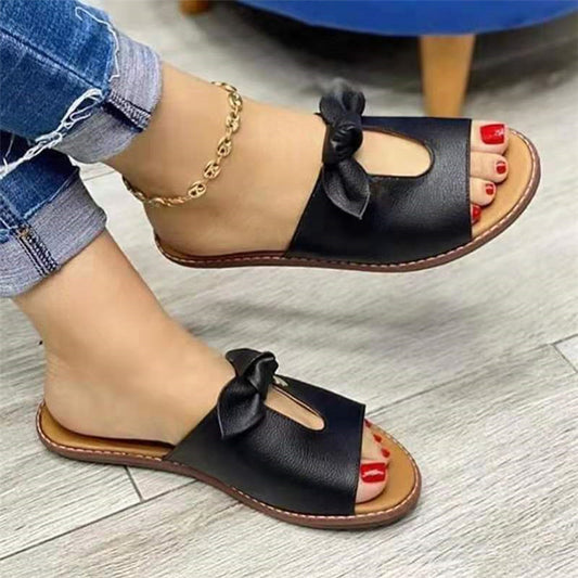 RoseLina – Chaussures d'été ludiques avec nœud