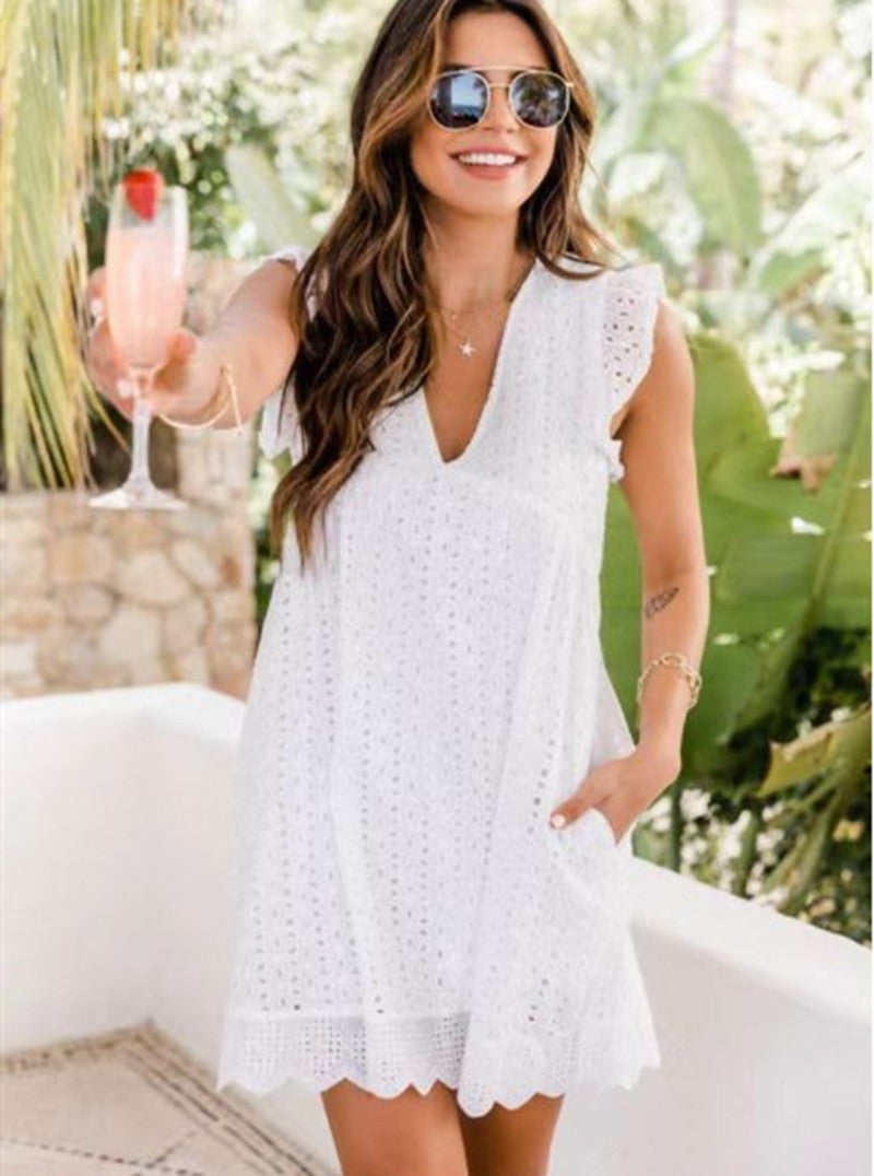 Rosa robe dete 2 en 1 avec short integre