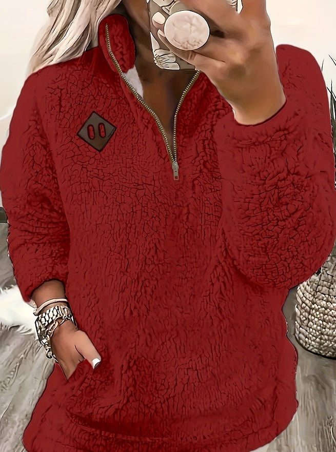 Pandora | Pull à Col Montant Demi-Zip Élégant et Confortable