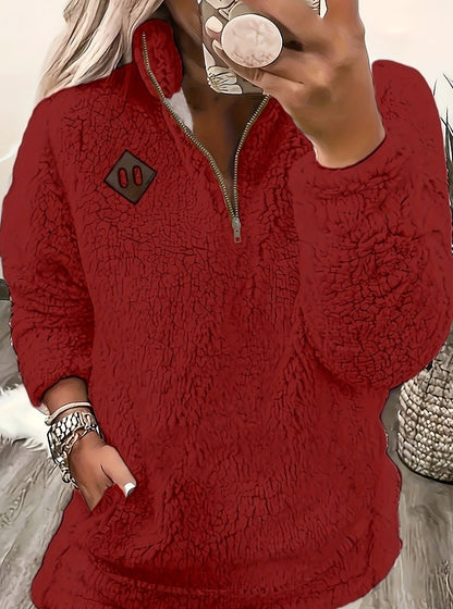 Pandora | Pull à Col Montant Demi-Zip Élégant et Confortable